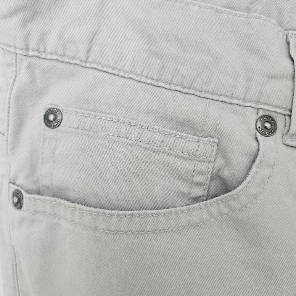 Peter Millar Men’s Pants 31x28 Gray Pima Cotton Stretch Casual 5-Pocket